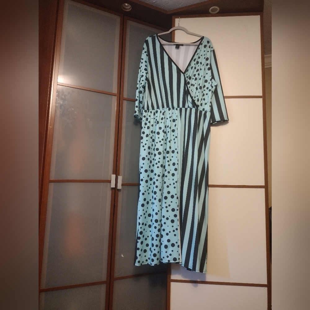 Multi print maxi dress